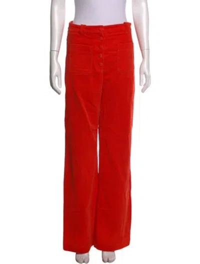 Pre-owned Sézane Wide Leg Pants In Orange