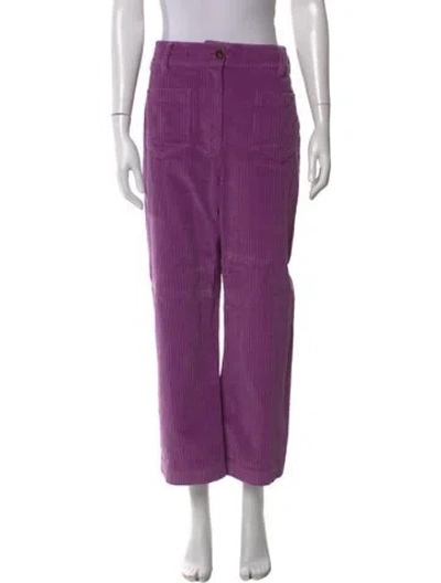 Pre-owned Sézane Wide Leg Pants In Purple