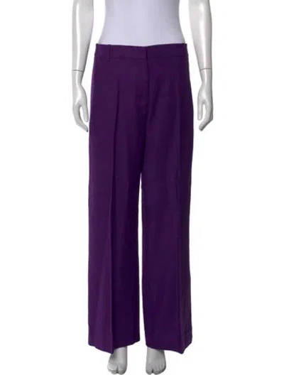 Pre-owned Sézane Wide Leg Pants In Purple