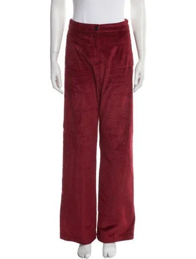 Pre-owned Sézane Wide Leg Pants In Red