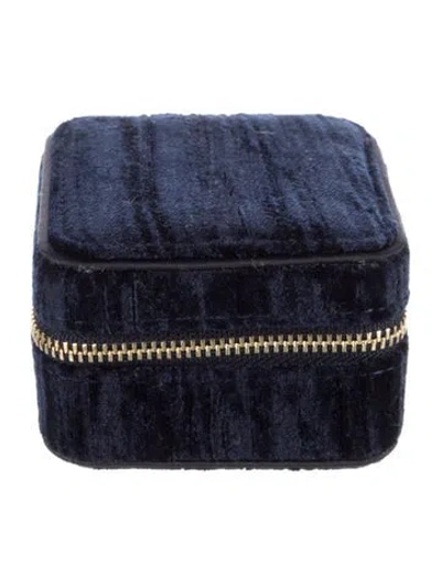 Pre-owned Sézane Women's Mini Travel Jewelry Box In Blue