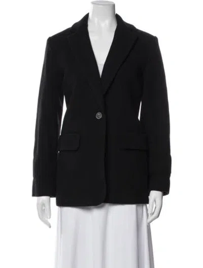 Pre-owned Sézane Wool Blazer In Black