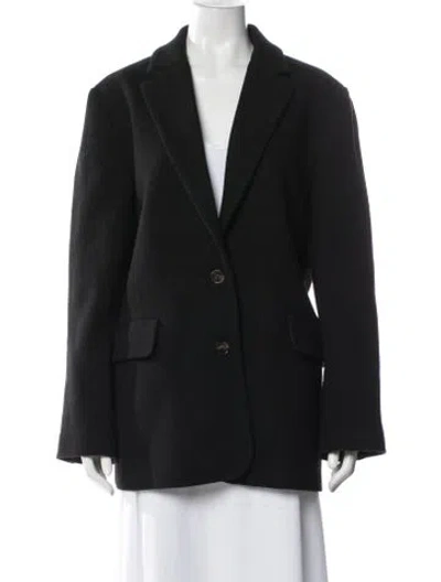 Pre-owned Sézane Wool Blazer In Black