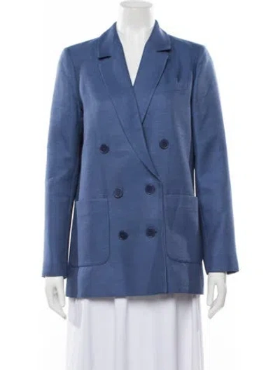 Pre-owned Sézane Wool Blazer In Blue