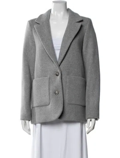 Pre-owned Sézane Wool Blazer In Gray