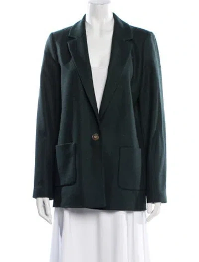 Pre-owned Sézane Wool Blazer In Green