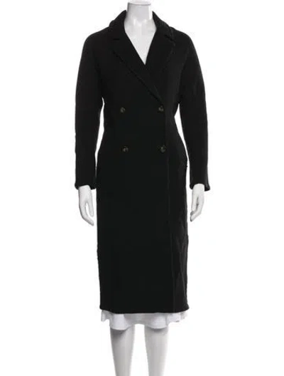 Pre-owned Sézane Wool Coat In Black