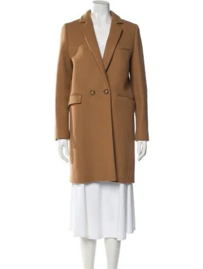 Pre-owned Sézane Wool Coat In Brown