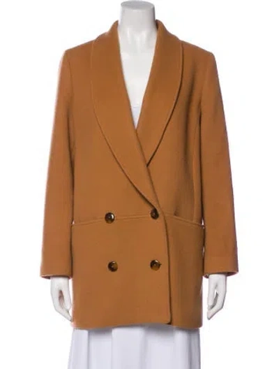Pre-owned Sézane Wool Coat In Brown