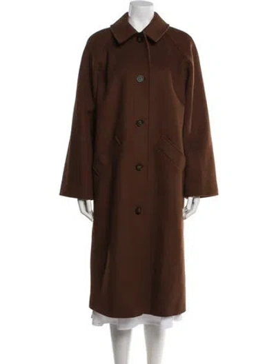 Pre-owned Sézane Wool Coat In Brown