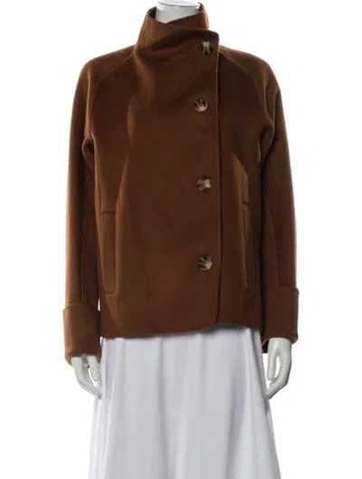 Pre-owned Sézane Wool Coat In Brown