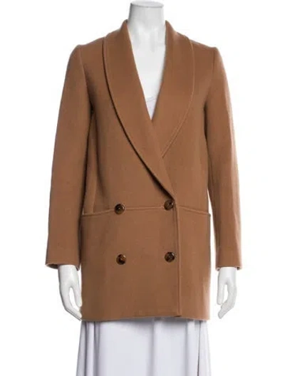 Pre-owned Sézane Wool Coat In Brown