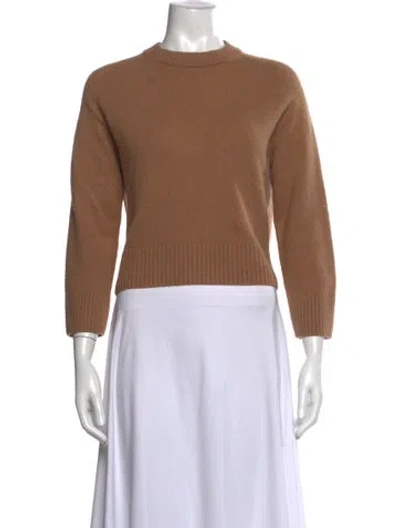 Pre-owned Sézane Wool Crew Neck Sweater In Brown