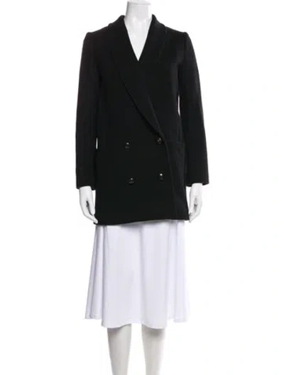 Pre-owned Sézane Wool Evening Jacket In Black