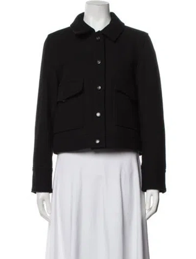 Pre-owned Sézane Wool Jacket In Black
