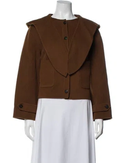 Pre-owned Sézane Wool Jacket In Brown