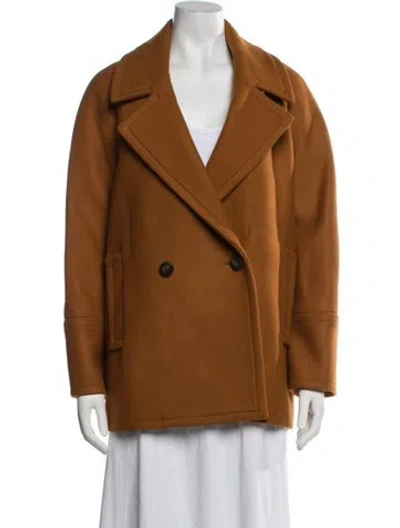 Pre-owned Sézane Wool Jacket W/ Tags In Brown/orange