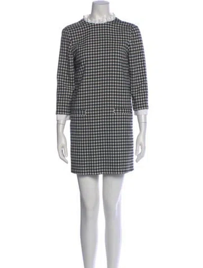 Pre-owned Sézane Wool Mini Dress In Black