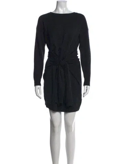 Pre-owned Sézane Wool Mini Dress In Black