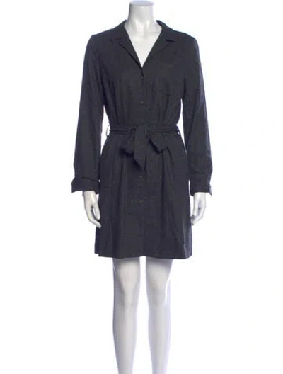 Pre-owned Sézane Wool Mini Dress In Blue