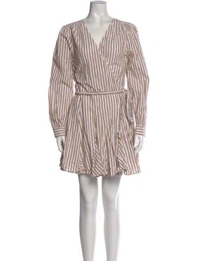 Pre-owned Sézane Wool Mini Dress In Blue/white