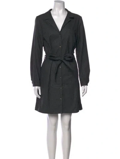 Pre-owned Sézane Wool Mini Dress In Gray