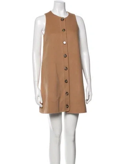 Pre-owned Sézane Wool Mini Dress W/ Tags In Neutrals