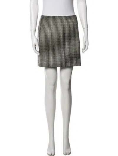 Pre-owned Sézane Wool Mini Skirt In Black