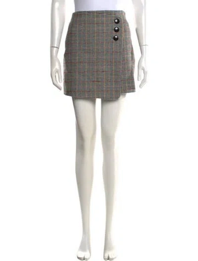 Pre-owned Sézane Wool Mini Skirt In Blue