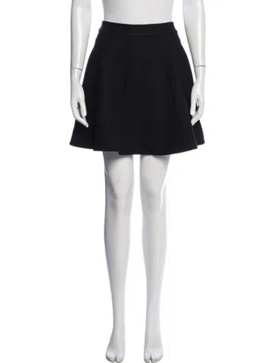 Pre-owned Sézane Wool Mini Skirt In Blue
