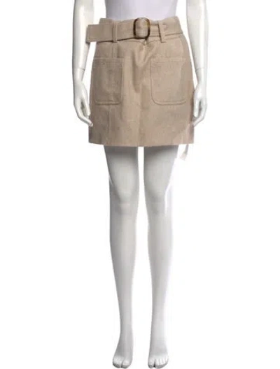 Pre-owned Sézane Wool Mini Skirt In Brown