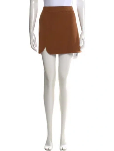 Pre-owned Sézane Wool Mini Skirt In Brown