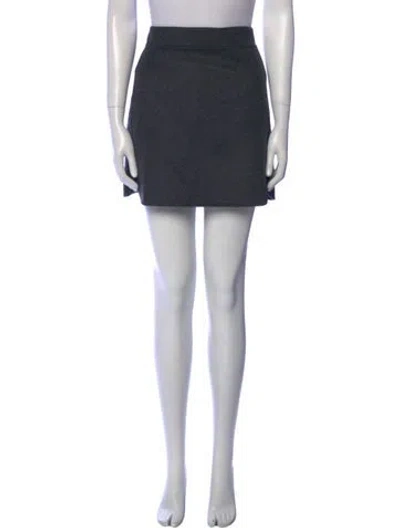 Pre-owned Sézane Wool Mini Skirt In Gray
