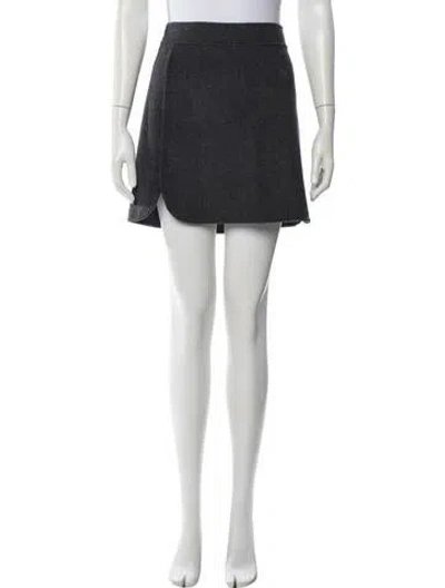 Pre-owned Sézane Wool Mini Skirt In Gray