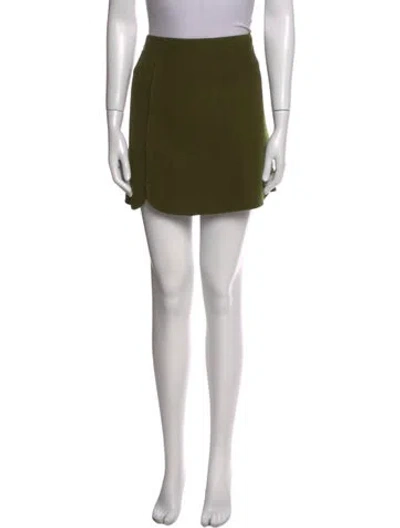 Pre-owned Sézane Wool Mini Skirt In Green