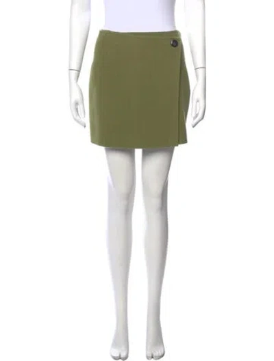Pre-owned Sézane Wool Mini Skirt In Green
