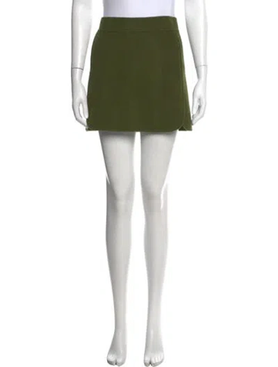 Pre-owned Sézane Wool Mini Skirt In Green