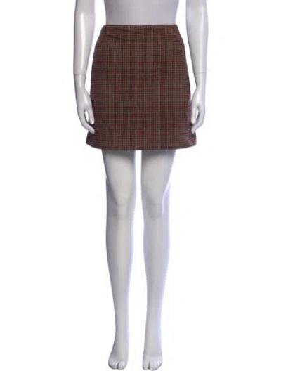Pre-owned Sézane Wool Mini Skirt In Neutral