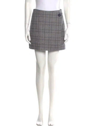 Pre-owned Sézane Wool Mini Skirt In Neutral