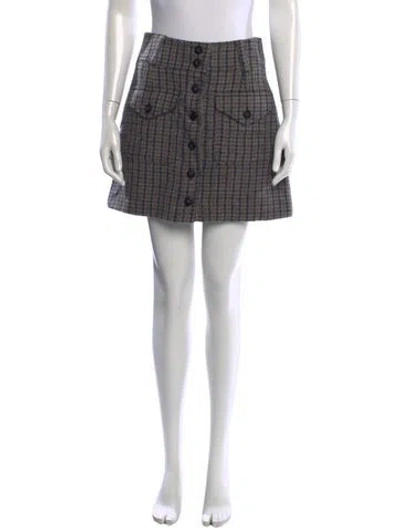 Pre-owned Sézane Wool Mini Skirt In Neutral