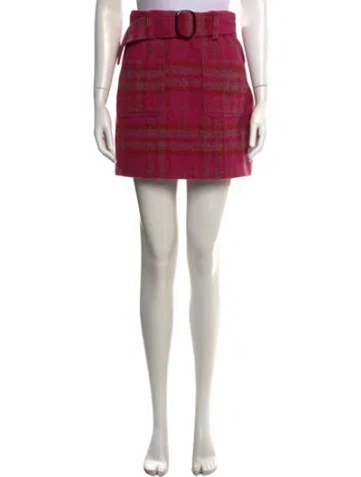 Pre-owned Sézane Wool Mini Skirt In Pink