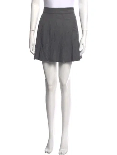 Pre-owned Sézane Wool Mini Skirt W/ Tags In Black