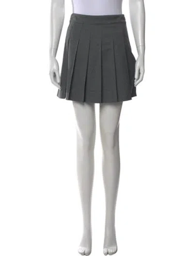 Pre-owned Sézane Wool Mini Skirt W/ Tags In Gray