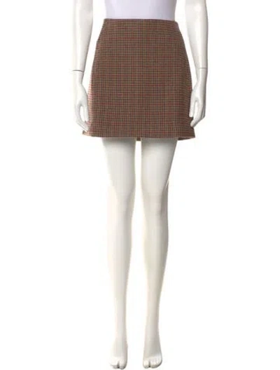 Pre-owned Sézane Wool Mini Skirt W/ Tags In Neutral