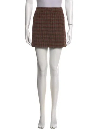Pre-owned Sézane Wool Mini Skirt W/ Tags In Neutral