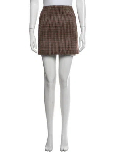 Pre-owned Sézane Wool Mini Skirt In White