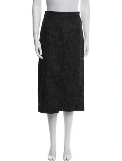 Pre-owned Sézane Wool Mock Neck Sweater In Black