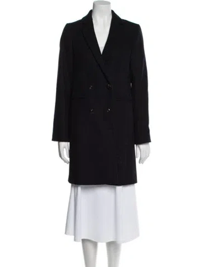 Pre-owned Sézane Wool Peacoat In Black