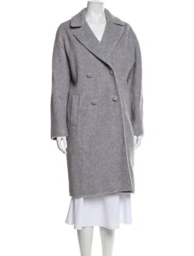 Pre-owned Sézane Wool Peacoat In Gray
