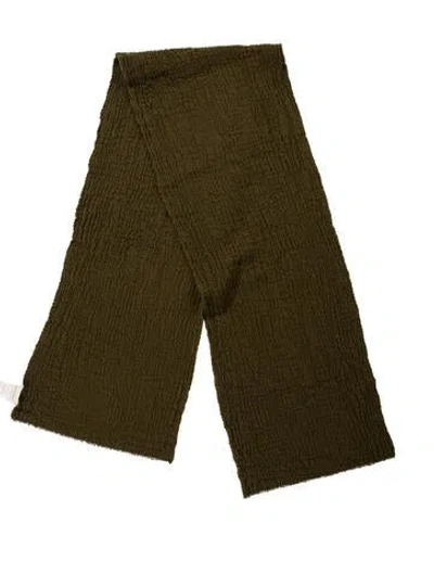 Pre-owned Sézane Wool Scarf In Green
